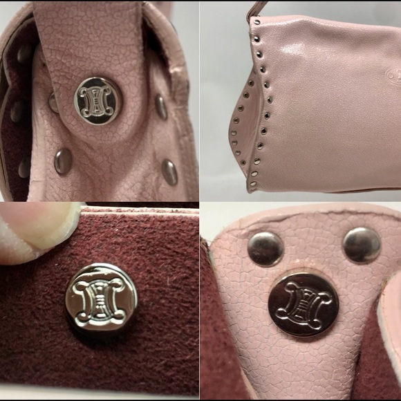 *SOLD* Céline Vintage Pink Leather Studded Baguette - Picture 11 of 12